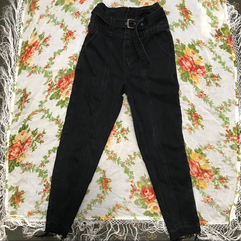 Forever 21 Contemporary | Retro Paper Bag Jeans